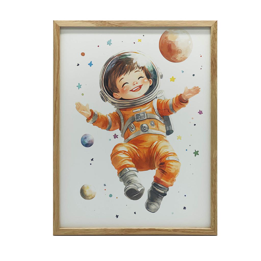 Plakat Mały Kosmonauta Plakat Mały Kosmonauta, 70X100 Cm, Bez Ramy, Płótno Premium Na Blejtramie