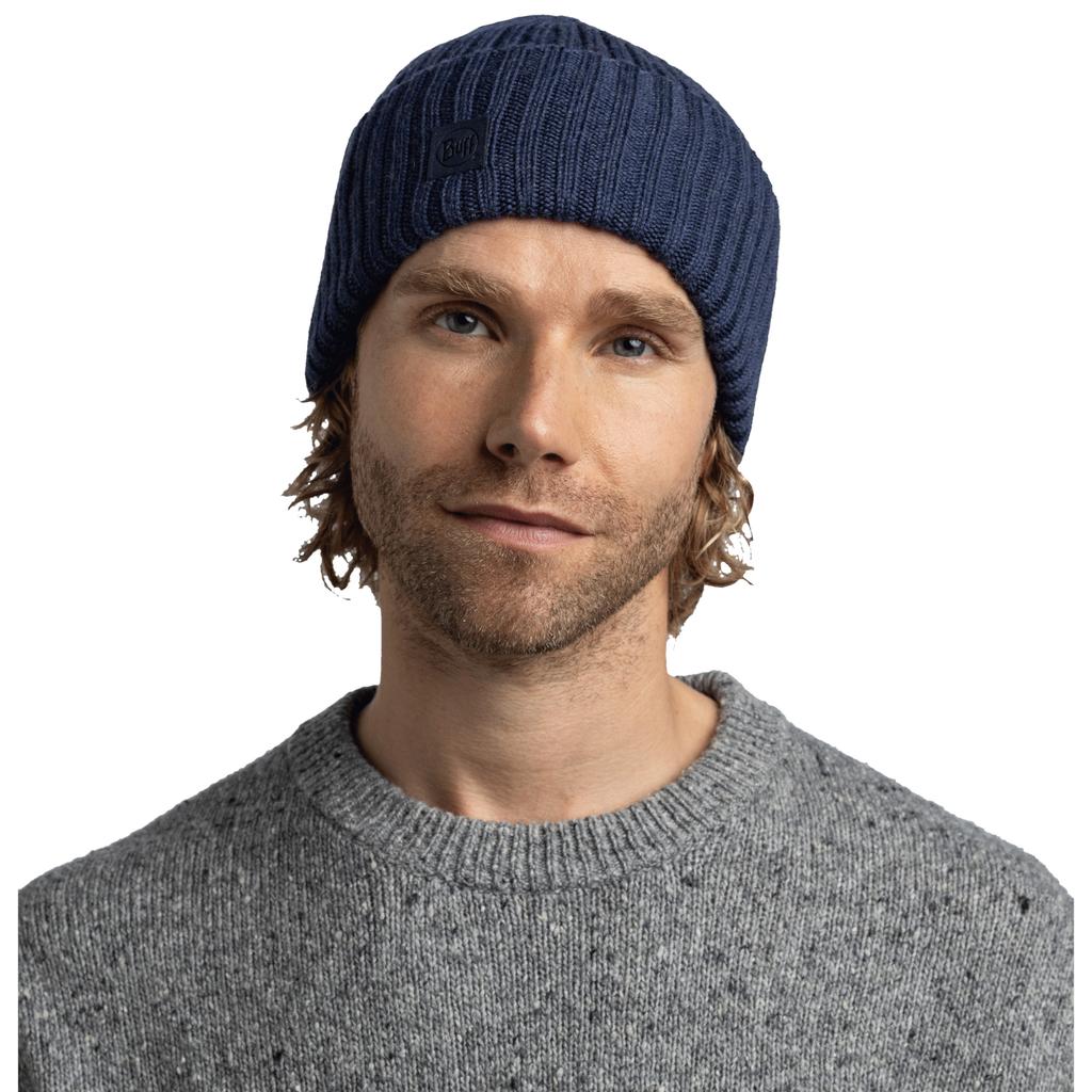 BUFF Knitted Erviny Beanie, Unisex Navy Cap