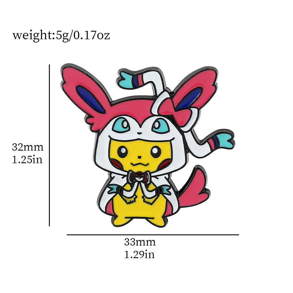 Cartoon Pikachu Unique Metal Pin Perfect For Collectors Fans And