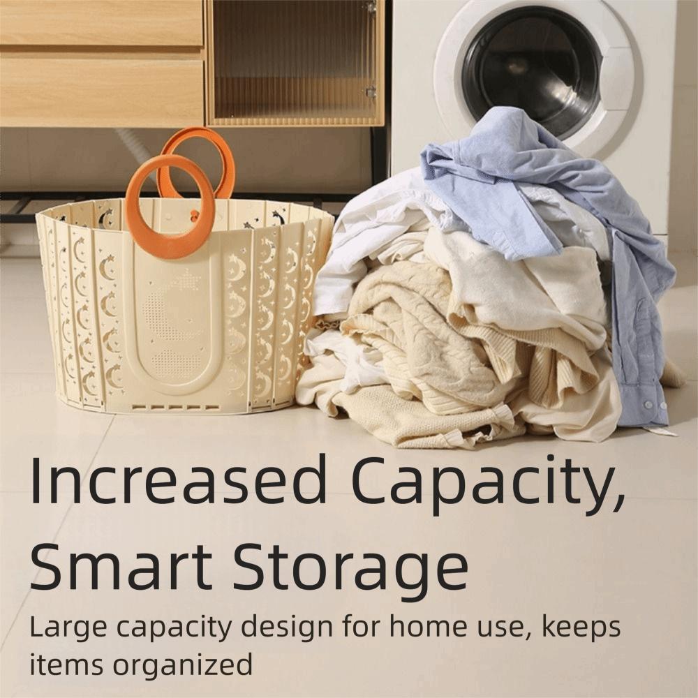 Space Saving Collapsible Laundry Baskets with Handles Dirty Clothes Storage Bins Household