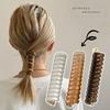 Girl's Fashion Transparent Jelly Color Spiral Hair Tie Ponytail Fixed Artifact Hair Elastic