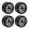 4pcsset 1.9in Aluminum Alloy Beadlock Wheel Rims for Axial SCX10 90046 RC Crawler Car