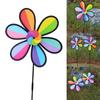 Wind Spinners Rainbow Plastic Windmill Decorations, 360 Swivel Outdoor Wind Sculpture,11Inch Colorful Wind Catcher
