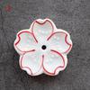 2pcs Ceramic Cherry Blossom Incense Burner Home Decor Incense Stick Holder Aromatherapy Office Teahouse Living Room Ornament
