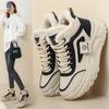 Winter Boots Women's Sneakers Plus Velvet Cotton Shoes New Lace Up Platform Shoes for Women Round Toe Casual High Top Sneakers