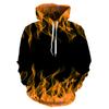 3D Flame Printing Men's Graphic Sweatshirts Funny Design Male Cltohe Summer Breathable Hoodies Casual Hoody Fashion Pullovers