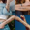 Unique Point Lettering Water Play Water Balm Waterproof Real Invisible Tattoo Sticker T-36, 1 Piece