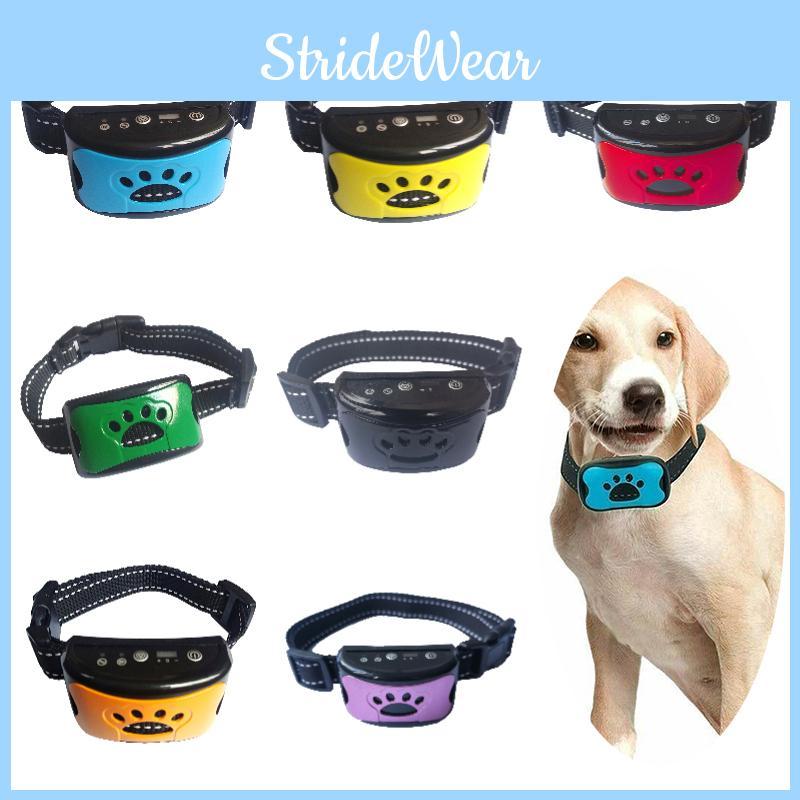 Dog Bark Anti Training Collar Sound Vibrate Automatic Stop Barking Rechargeable