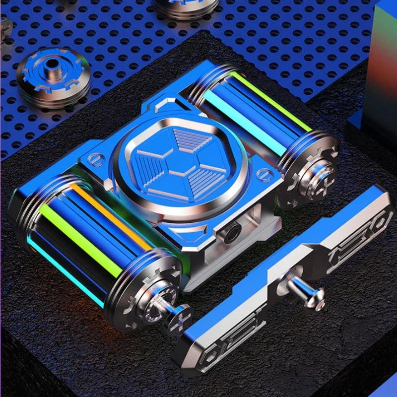 EDC Best Luminous Fidget Spinner Relieve Stress Relief Toy Antistresse Decompression Hand Metal Alloy Roller Children's Adults