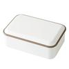Takenaka Retromoda Square Lunch Bento 1 Made In 600ml Box, Tier, Japan, Gray, Approx. Capacity, T-26606
