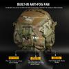 NEW W-Ronin Assault Helmet Tactical FAST Helmet Built-in Communication Headset Anti-fog Fan Detachable Mask Replacement Lens