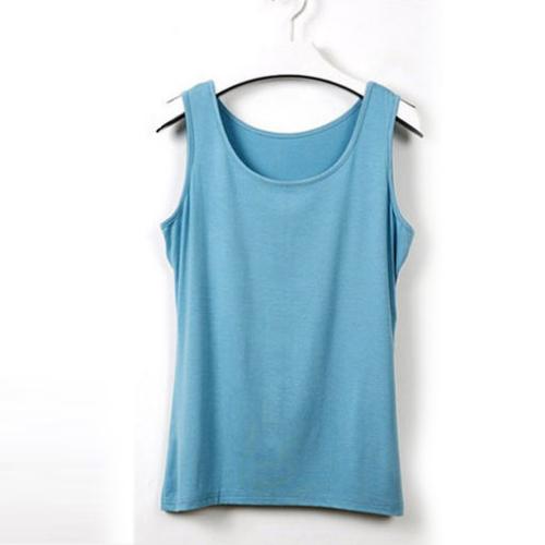 Sleeveless Sexy Vest Women Solid Color Thin Camisole Ladies Round Neck Summer Straps T-shirt