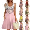 Womens Summer Dresses Loose Sleeveless Sundresses Dress With Pockets