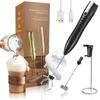 In Elegirme Frother Electric Milk Foamer Whipper with 2 Types of Speed To with Dedicated Fresh Hand Japanese Instruction Manual Included Black [New