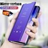 For Huawei Nova 7 7i Pro SE Case Smart Mirror Magnetic Flip Leather Kickstand Phone Case For Huawei Nova7i Nova7 7Pro Back Cover