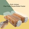 Chicken Feeder Bottle Lid Design Transparent Large Capacity Plastic Poultry Grain Water