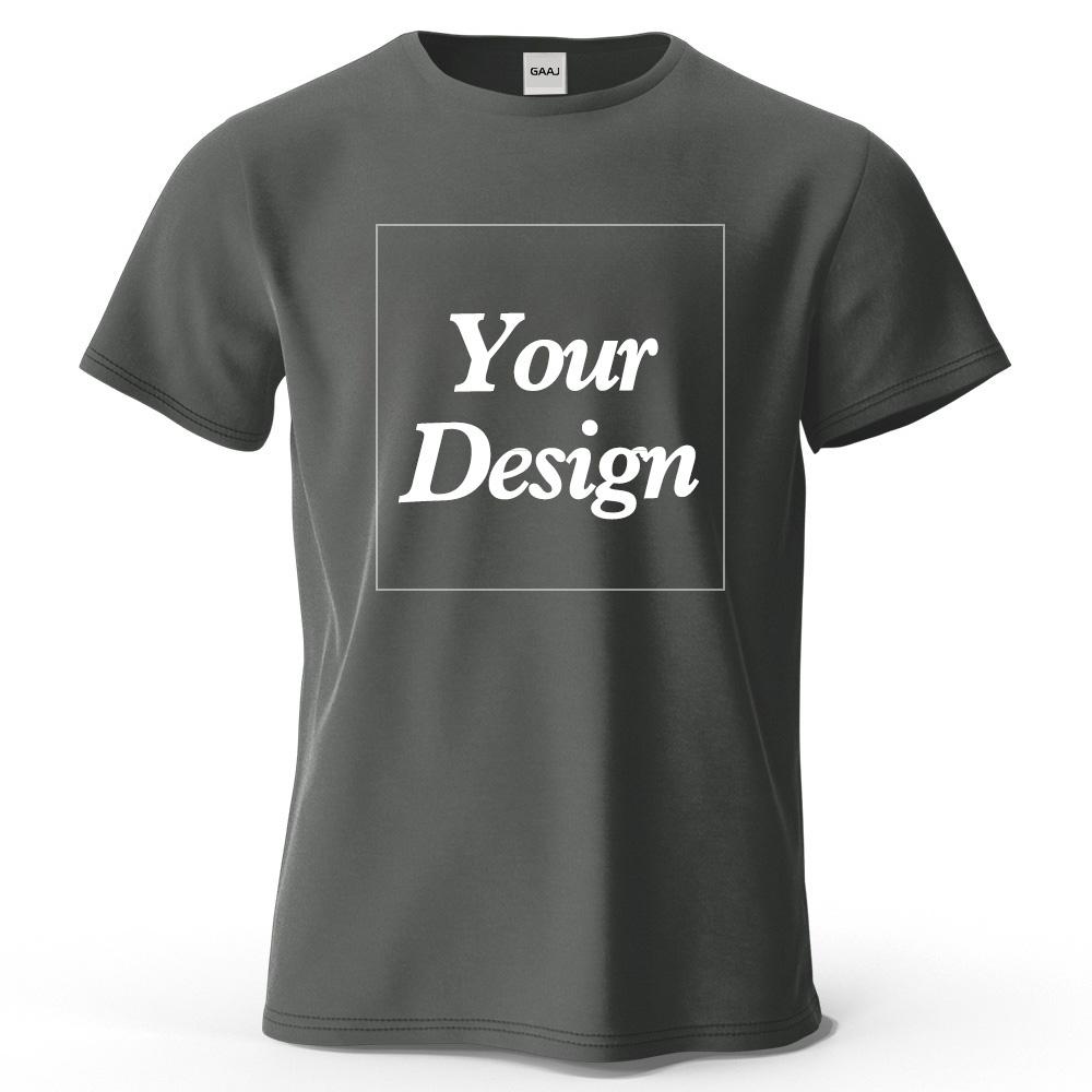 DIY01 Custom T Shirt Customized Tshirt Personalized Shirt Print Photo Brand Logo Men Women Cotton Tee Team Famliy Gift