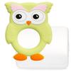 Yekkomam Animal Friends Silicone Teething Owl, Nozzle, Owl (Green), 1 Piece, Korean Baby Products