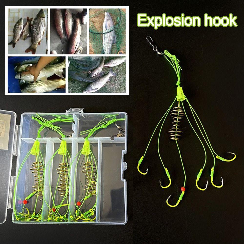 Carbon Steel Bait Fishhooks Hanging Tackle Stainless Steel Feeder hook Fishing Bait Fishing