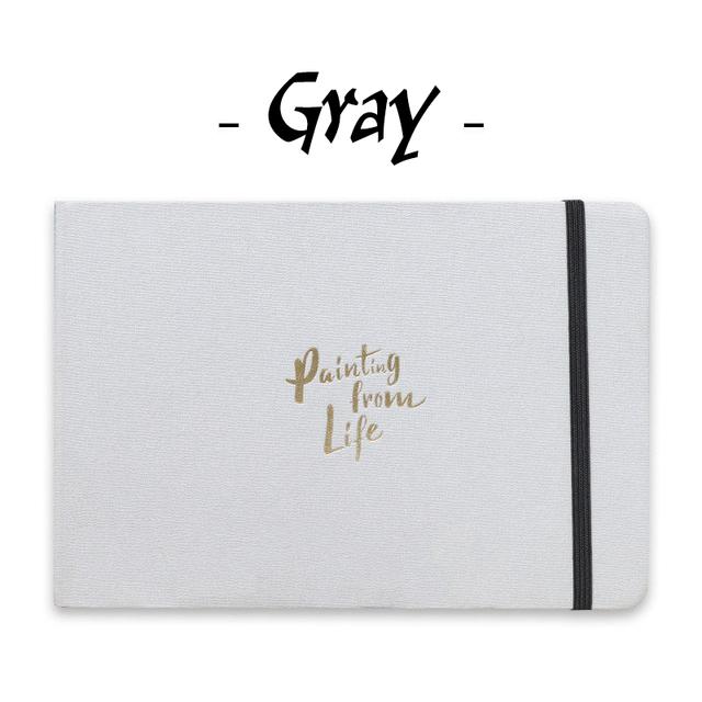 Fabric Art Hardcover Watercolor Sketch Paper Book Wood Pulp Fine Texture 32K 300g 20 Sheets Travel Outdoor Painting Pad for Gouache Acrylic Watercolor