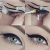 Women Smoky Eyes Models Template Draw Eye Bottom Top Eyeliner Guide