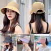 Foldable Sun Cap Wide Brim Beach Cap Summer Bucket Hat Women