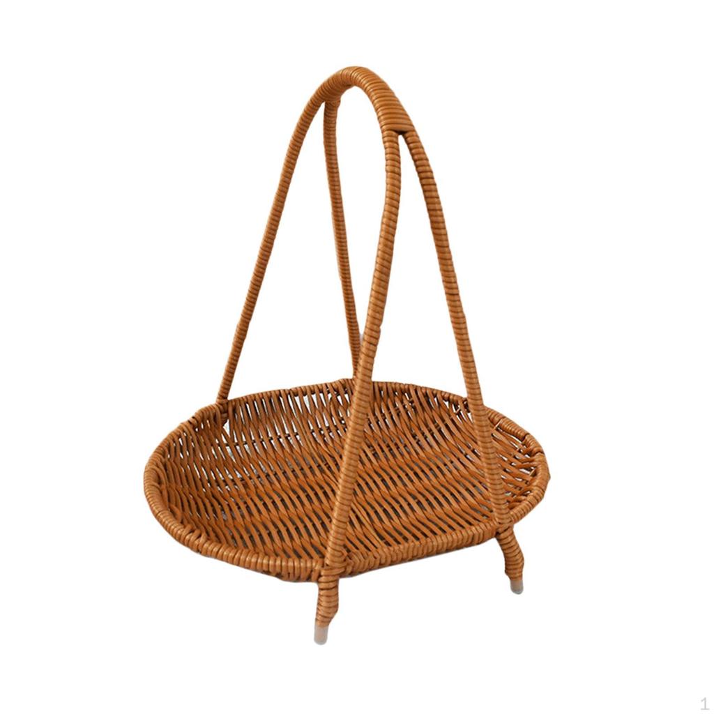 Fruit Basket Bread Food Storage Plate Snack Tray for Wedding Desktop Party