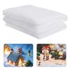 Snow Blanket Soft Thickened Tearable Fluffy Indoor Outdoor Winter Village Display Fake Snow-covered Landscape