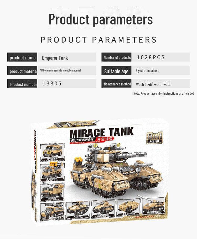 Star Fort 13005 Military War Tank Building Blocks Toy for Kids - Birthday Gift