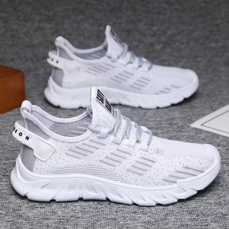 Classic Men's New Style of Flying Mesh Breathable Men's Shoes Comfortable, Lightweight, Fashionable Versatile Casual and Sports
