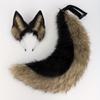 New German Shepherd Dog - Inspired Furry Ear and Tail Set - Cosplay Wolf Ear Headband and Dog Tail Prop
