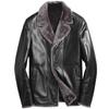 Fur Integrated Men's Slim Fit Genuine Leather Clothes Men's Thickened Leather Jacket Middle-Aged Fur Coat Winter