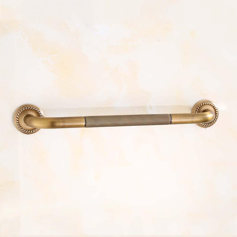 Bathtub Grab Bar Antique Brass Grab Bar Grab Rail Armrest Handle 50cm Toilet Elderly Handrail Home Safety Wall