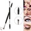 Double-Ended Eyebrow Brush Spiral Comb & Angled Brow Powder Brush Professional Makeup Tool