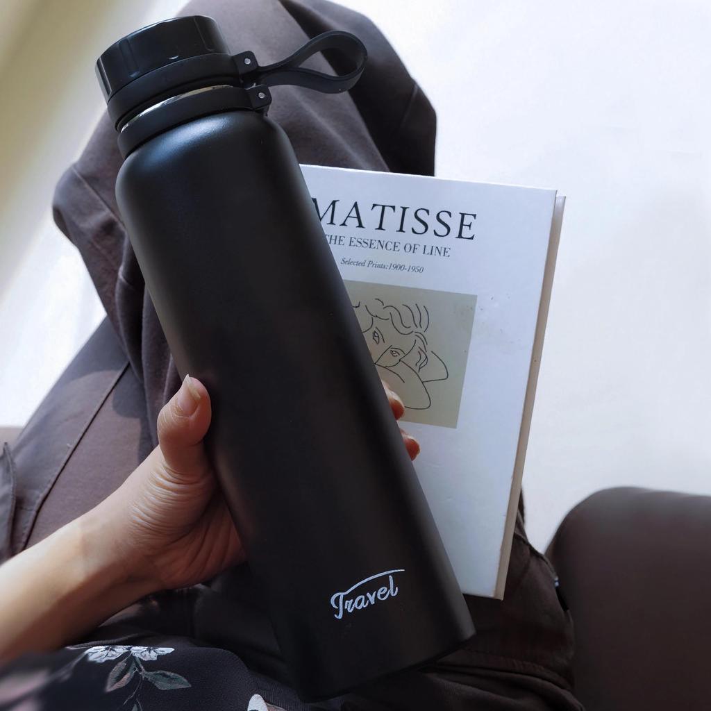 High Quality Stainless MYEEDA Water Bottle 1 Liter Stainless Steel Bottle Thermos Water Bottle 1000ml Water Bottle Easy To Wash Stylish Lightweight