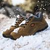 Winter Fur Warm Men's Hiking Shoes Wear-resistant Hunting Tactical Sneakers Women Trekking Mountain Shoes Unisex 36-48