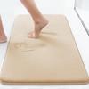 Absorbent Memory Foam Carpet Non-Slip Bathroom Toilet Bath Mat Soft Shower Decorative Rug Sponge Flat Bathtub Anti-skid