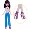 For Monster High Doll Clothes + Boots Fashion Pants Tops Cool Dress for 10.5 Inch Dolls Accessories Playset