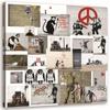 Canvas Print Banksy Street Art Collage