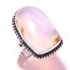 Montana Agate Gemstone Handmade Ethnic Christmas Gift Jewelry Ring 7.75" K4d06