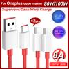 Oneplus Charger Cable 100W 80W 65W Warp Supervooc  13 12 11 10 Pro Nord 2T 9RT 9 8T Usb Type C Cable Original Data Cord