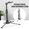 Foldable Digital Wind Instrument Stand Adjustable Metal Aerophone Holder Musical Instrument Stand