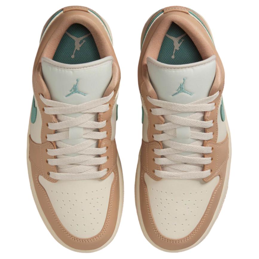 Jordan Air 1 Fashion Comfortable Non-Slip Wear-Resistant Low-Top Retro Basketball Shoes Women Sneaker Beige Orange DC0774-130