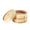 Thunder Group Steamer Steamer 21cm 2 Tier Set with 20 Sheets Cedar Bamboo Natural Wood Chinese Steamer Steamer Steamed Food Xiaolongbao WDSTM021S3