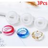 3Pcs Flexible Assorted Silicone Ring Mold For Making Resin Epoxy Jewelry Diy