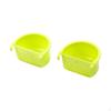 2 Pieces Bird Food Feeding Dishes ,Parrot Cage Feeders Easy To Install Feeder Bowls for