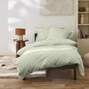 "Julian" Combed Cotton Percale Duvet Cover All Sizes Pure Cotton - Julian Water Green - Duvet Cover 260 X 240 Cm"