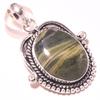 Green Opal Gemstone Pendant Handmade Ethnic Unique Design Jewelry 1.9" R7Y71