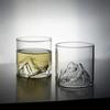 Transparent Small Glass Coffee Cup Creative Drinking Glasses New Retro Mountain Glass