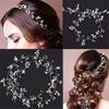 Jewelry Romantic Bridal's Tiara Pearl Crystal Diamante Headband Bride Accessories Wedding Hair Vine